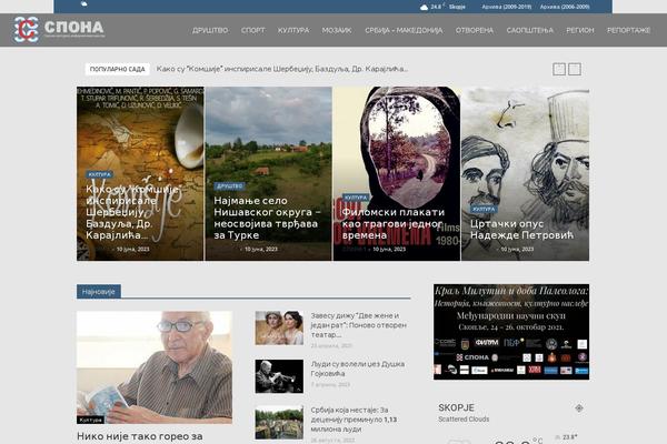 Newspaper Child theme site design template sample