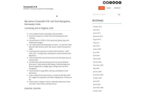 Fruitful theme site design template sample