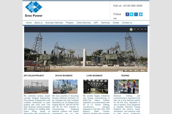 Site using Image slider with description plugin