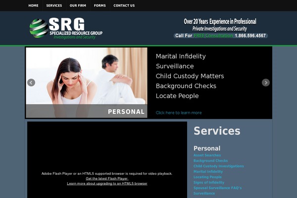 Site using jQuery Vertical Scroller plugin