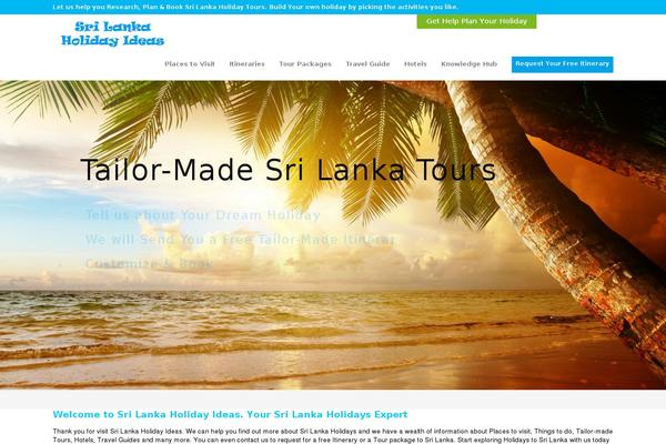Travelo-child theme site design template sample