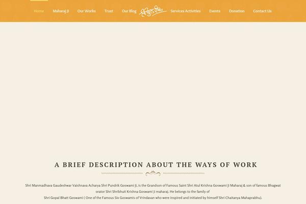 Kriya theme site design template sample