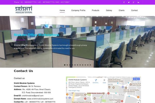 Harest theme site design template sample