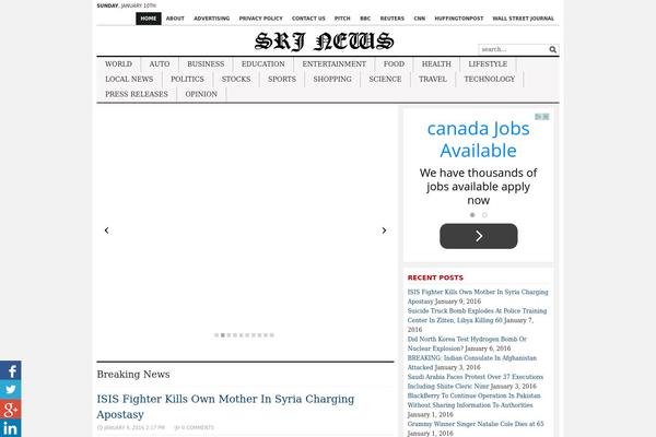 Site using Carousel Horizontal Posts Content Slider plugin