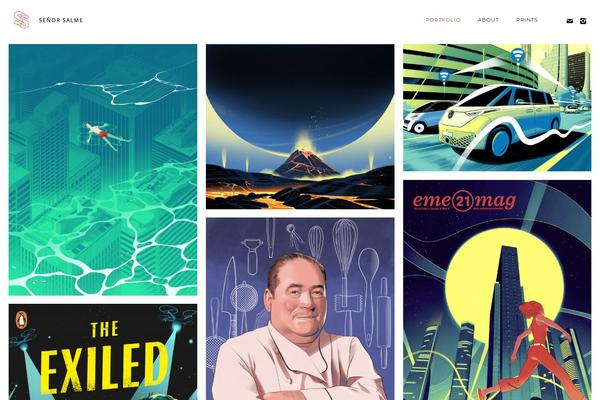 Oshine theme site design template sample