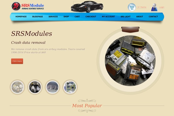 Site using Ajax Search Lite plugin