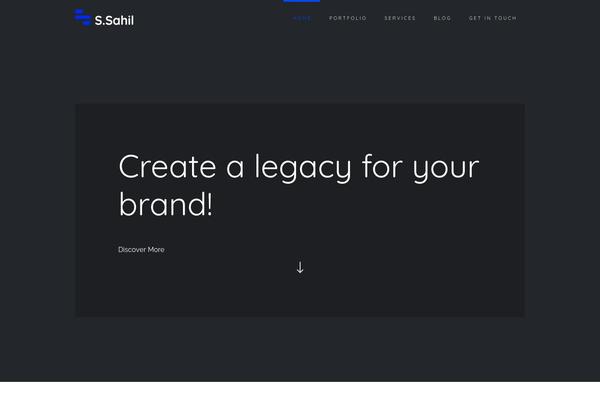 X Child theme site design template sample
