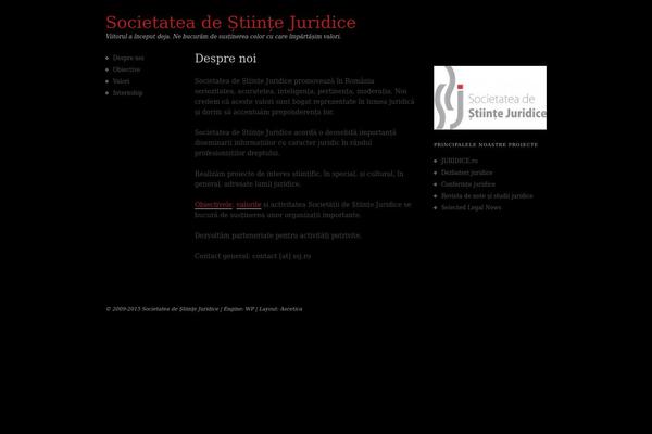 Ascetica theme site design template sample