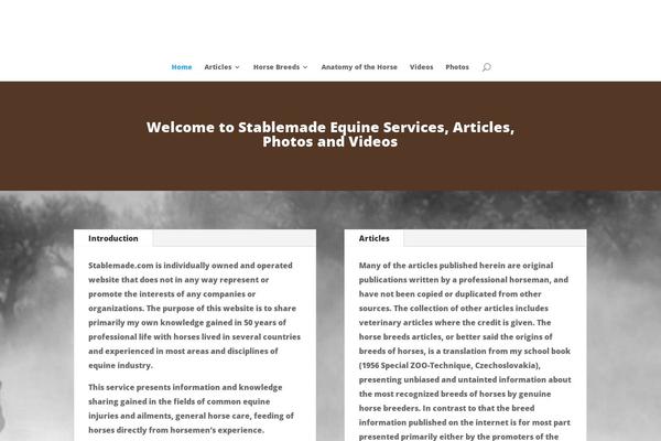 stablemade.com site used Divi3.106mod