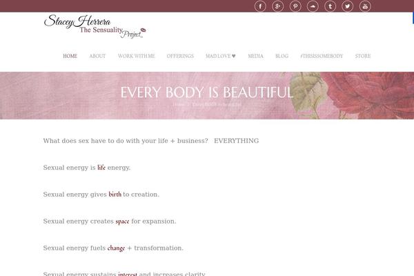 Site using Tipsy Social Icons plugin