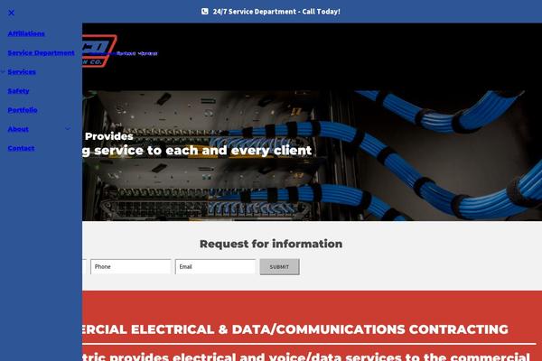 Total theme site design template sample