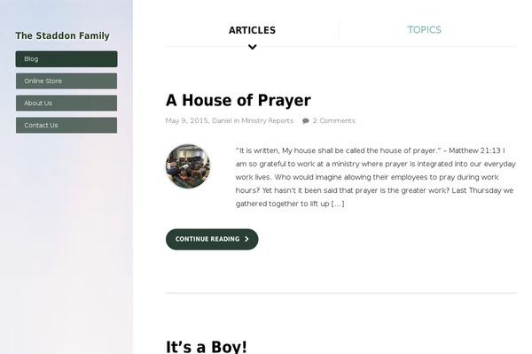 On Topic theme site design template sample