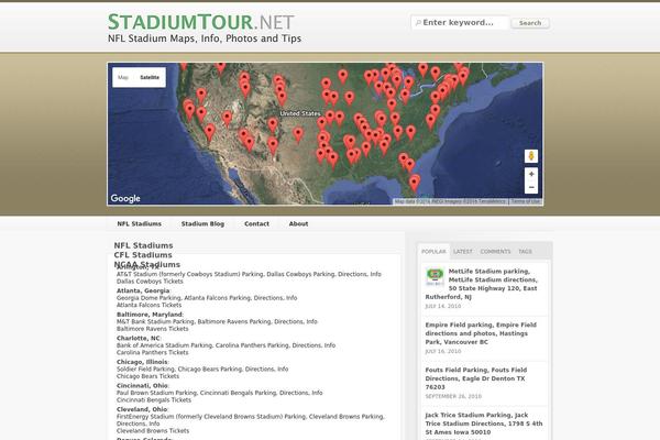 City Guide theme site design template sample