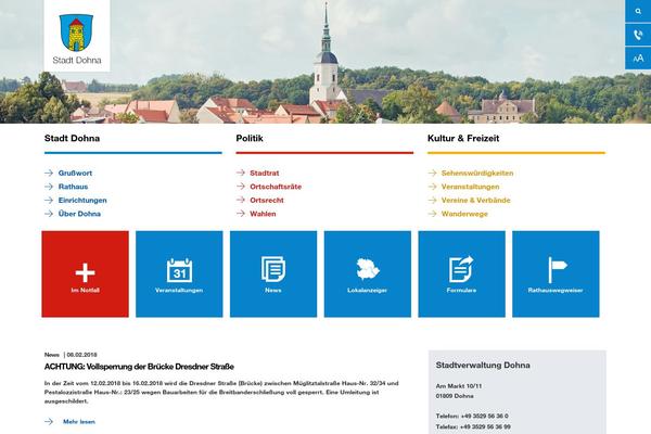 stadt-dohna.de site used Stadt-dohna