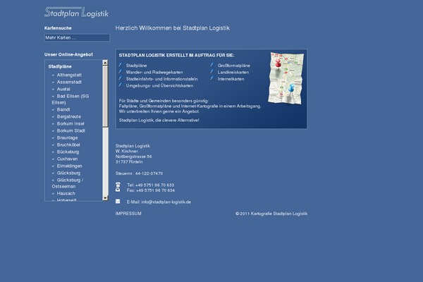 stadtplan-logistik.de site used Thematic