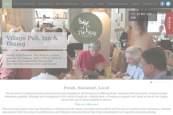 Stag theme site design template sample