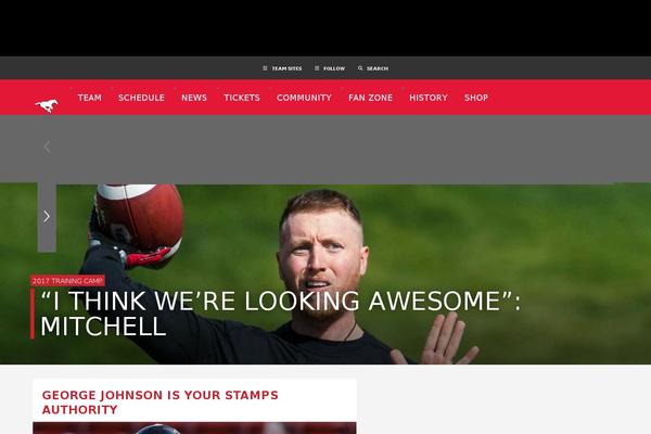 stampeders.com site used Cfl.ca