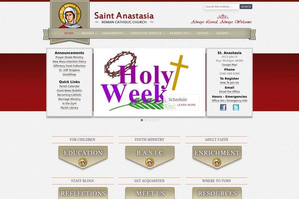 stanastasia.org site used Dpi-theme