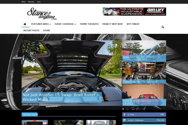 Newspaper theme site design template sample