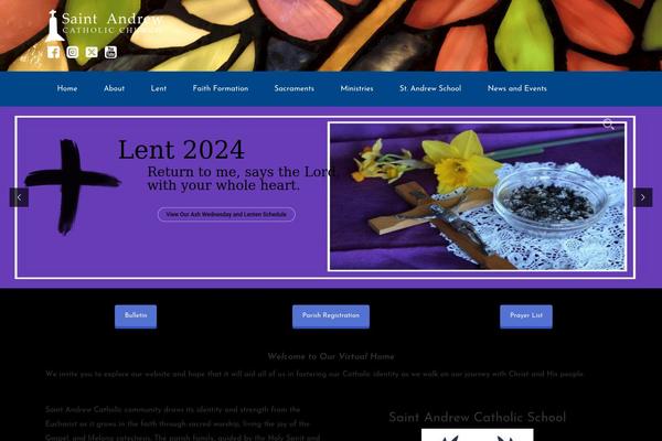 standrewparish.org site used Diocesan-theme