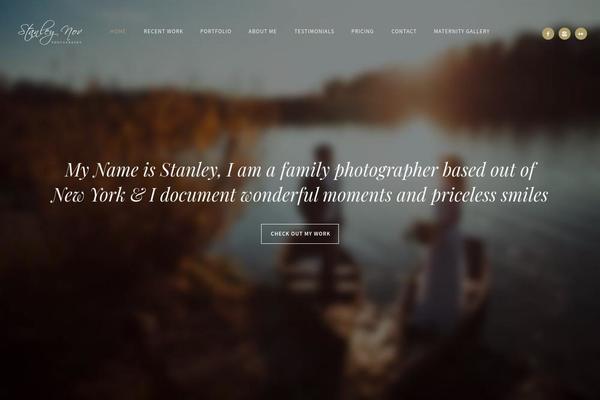 Oshine theme site design template sample