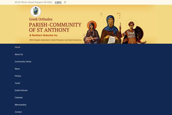 The7 Child theme site design template sample