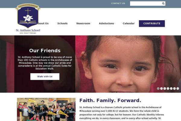 stanthonymilwaukee.org site used St-anthony-school-of-milwaukee