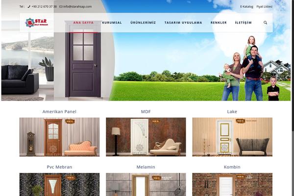 Star theme site design template sample
