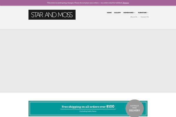 starandmoss.com.au site used The Retailer