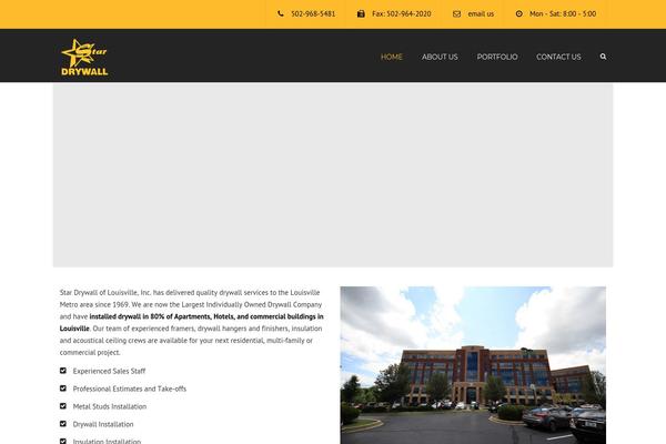 Constructo theme site design template sample