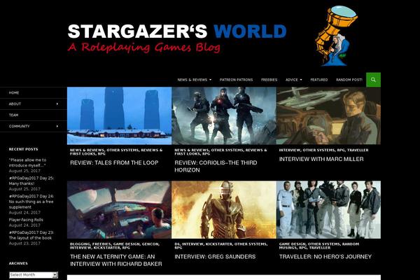stargazersworld.com site used Incolor