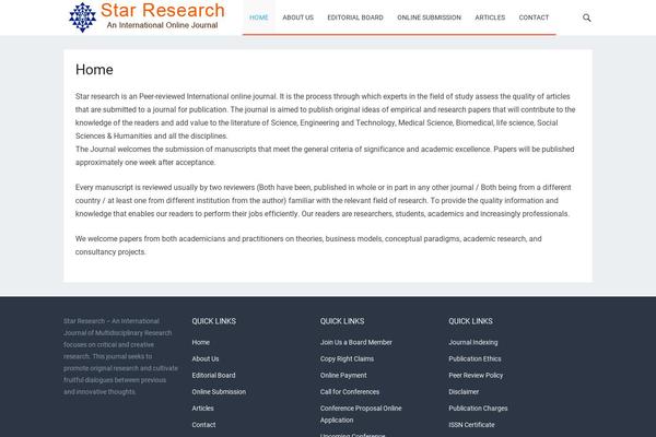 starresearchjournal.com site used Revenue