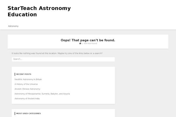 starteachastronomy.com site used Bloggem