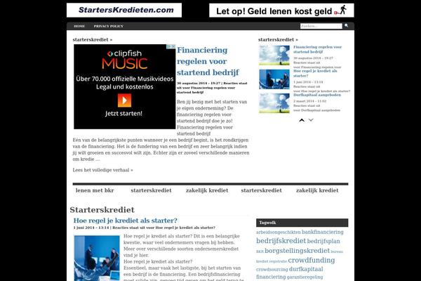 starterskredieten.com site used Clean-minimal