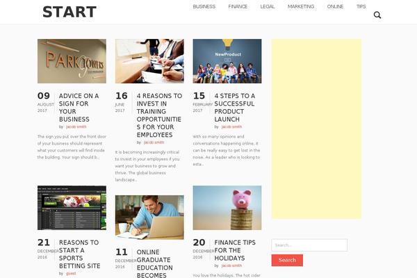 AeonBlog theme site design template sample