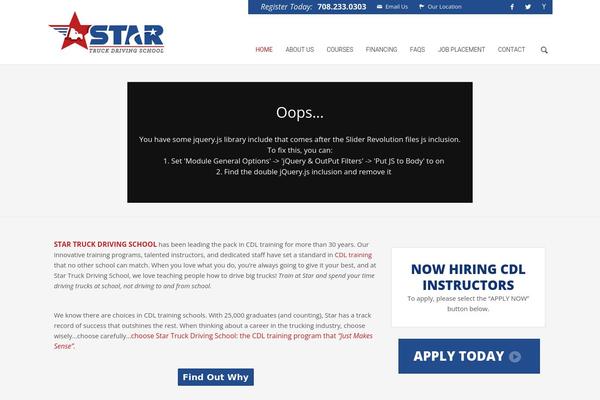 startruckdrivingschool.com site used Velocity-child