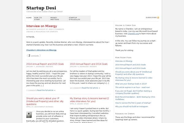 X Blog theme site design template sample