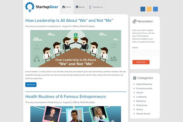 Digital Newspaper theme site design template sample
