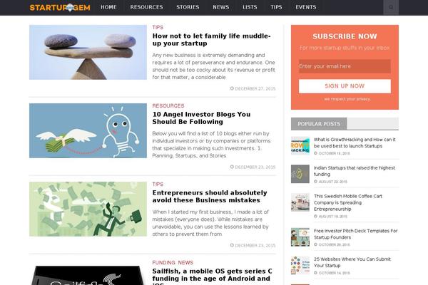 NovoMag theme site design template sample