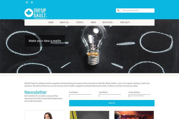 NativeChurch theme site design template sample