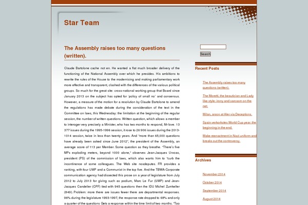 Public News theme site design template sample