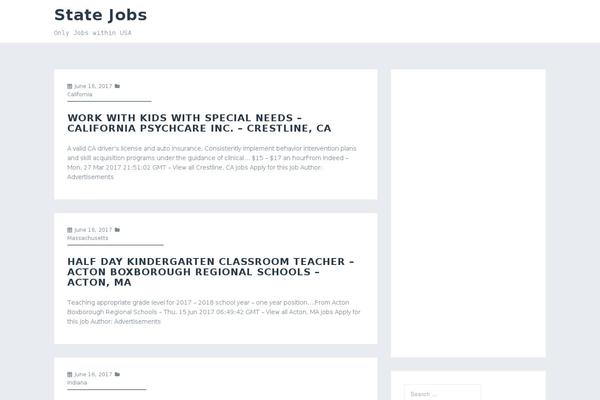 Perth theme site design template sample