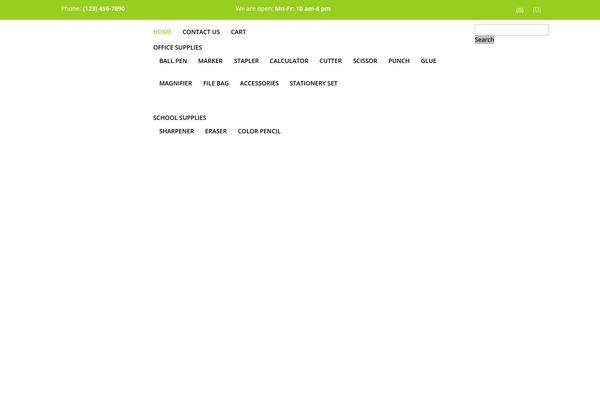 Site using Add-search-to-menu plugin