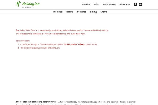 stayholiday.com site used Holidayinn