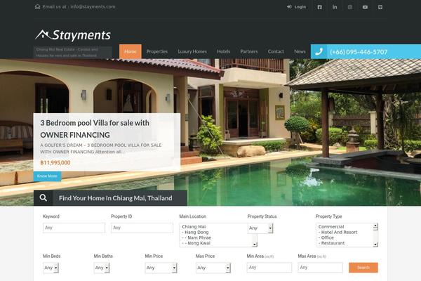 Realhomes Theme theme site design template sample
