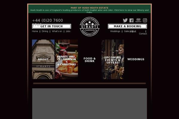 Hush theme site design template sample