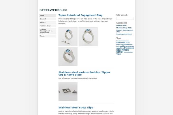 Saga theme site design template sample