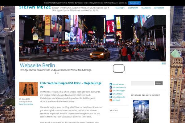 stefan-metze.com site used Stefanmetzeminimal