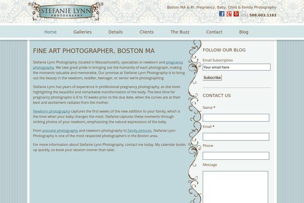 Bones theme site design template sample