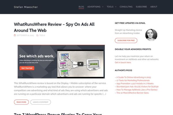 Hub-child theme site design template sample